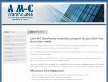 Tablet Screenshot of amcwarehouses.com